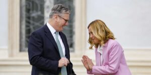El primer ministro británico elogia el «fuerte liderazgo» de Giorgia Meloni en inmigración y Ucrania
