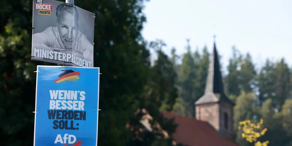 La extrema derecha de AfD gana las elecciones regionales en Turingia y queda segunda en Sajonia, según las encuestas a pie de urna