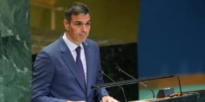 Sánchez presume ante la ONU de defender el derecho humanitario tanto en Gaza como en Ucrania