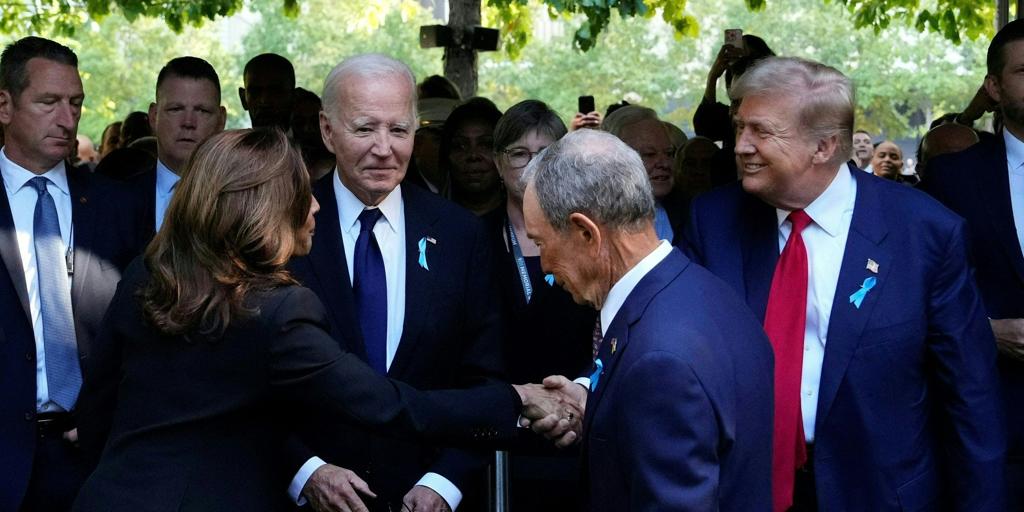 Trump y Harris se dan una tregua en el aniversario del 11S tras el tenso debate electoral entre ambos