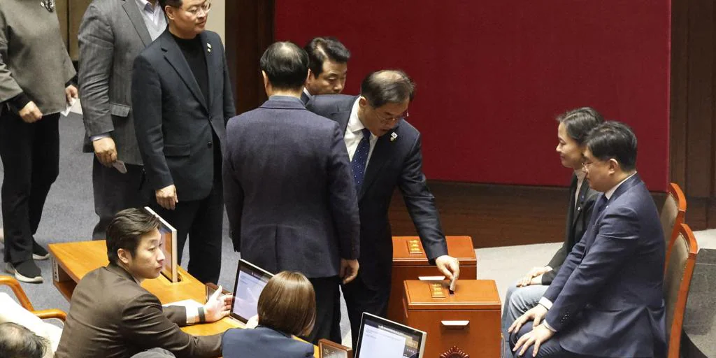 Dramática votación en la moción de censura contra el presidente de Corea del Sur: su futuro, en el aire