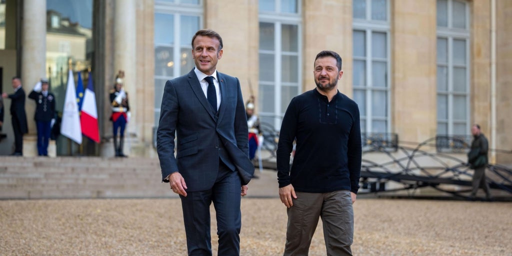 Zelenski y Macron abordan los «pasos prácticos» de un eventual despliegue de tropas extranjeras en Ucrania