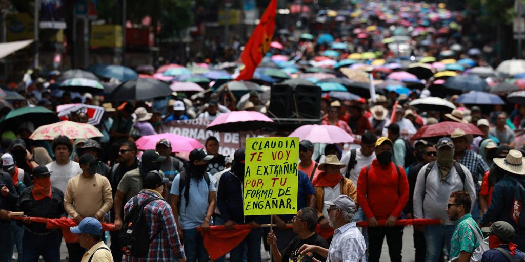los docentes mexicanos reclaman recuperar la ley de pensiones