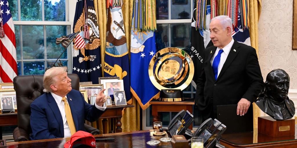 Netanyahu defiende la «presión militar» sobre Gaza en otra reunión con Trump «centrada» en liberar a los rehenes