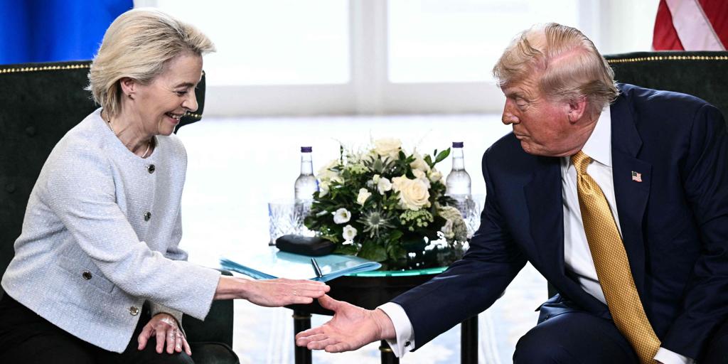 Trump y Von der Leyen se reúnen en Escocia para intentar alcanzar un acuerdo sobre los aranceles