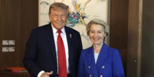 Von der Leyen y Trump tratarán de desbloquear cara a cara este domingo el acuerdo comercial entre EE.UU. y la UE