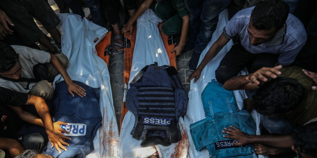 La prensa internacional condena los 250 crímenes de periodistas en Gaza