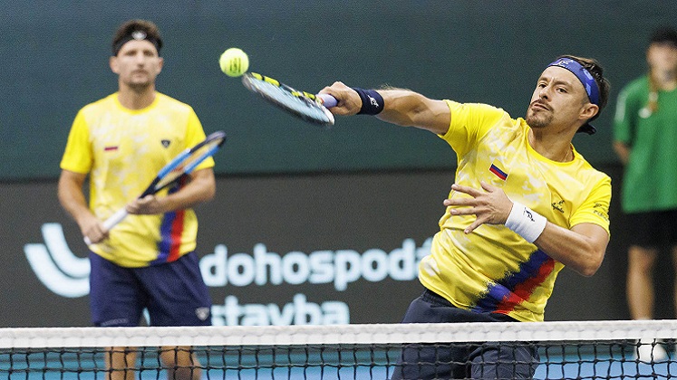 Colombia fue eliminada del Grupo I Mundial de l Copa Davis, al caer 3-1 frente a Eslovaquia
