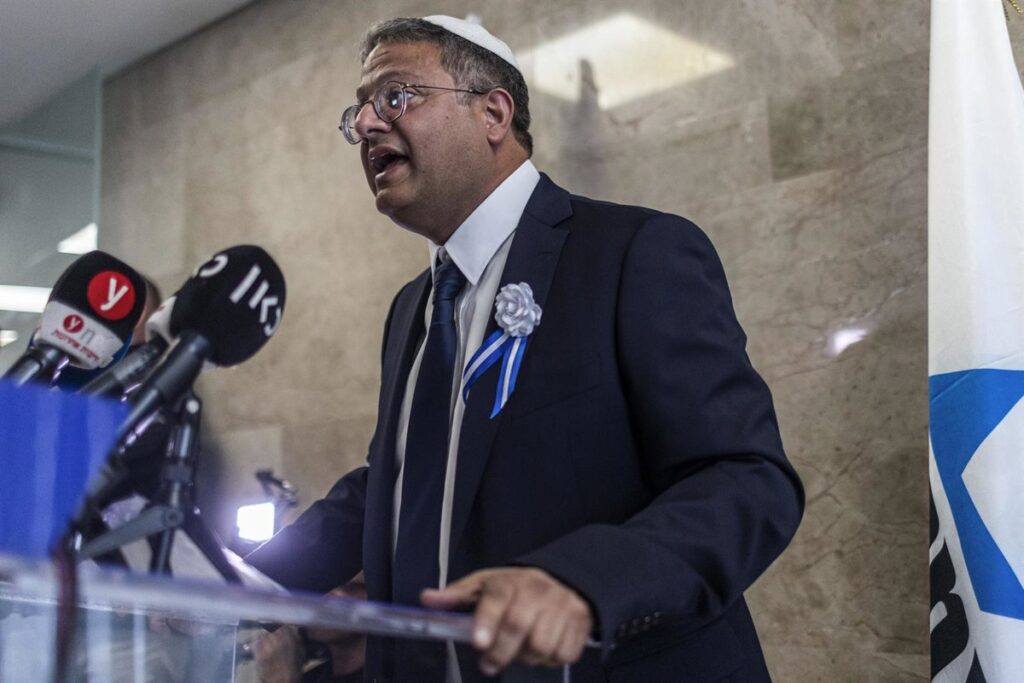 Ben Gvir pide a Netanyahu que "dé un golpe en la mesa de Trump" y vuelva a "una guerra masiva" en Líbano