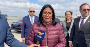 Delcy Rodríguez llega a los Países Bajos pese a las sanciones de la UE