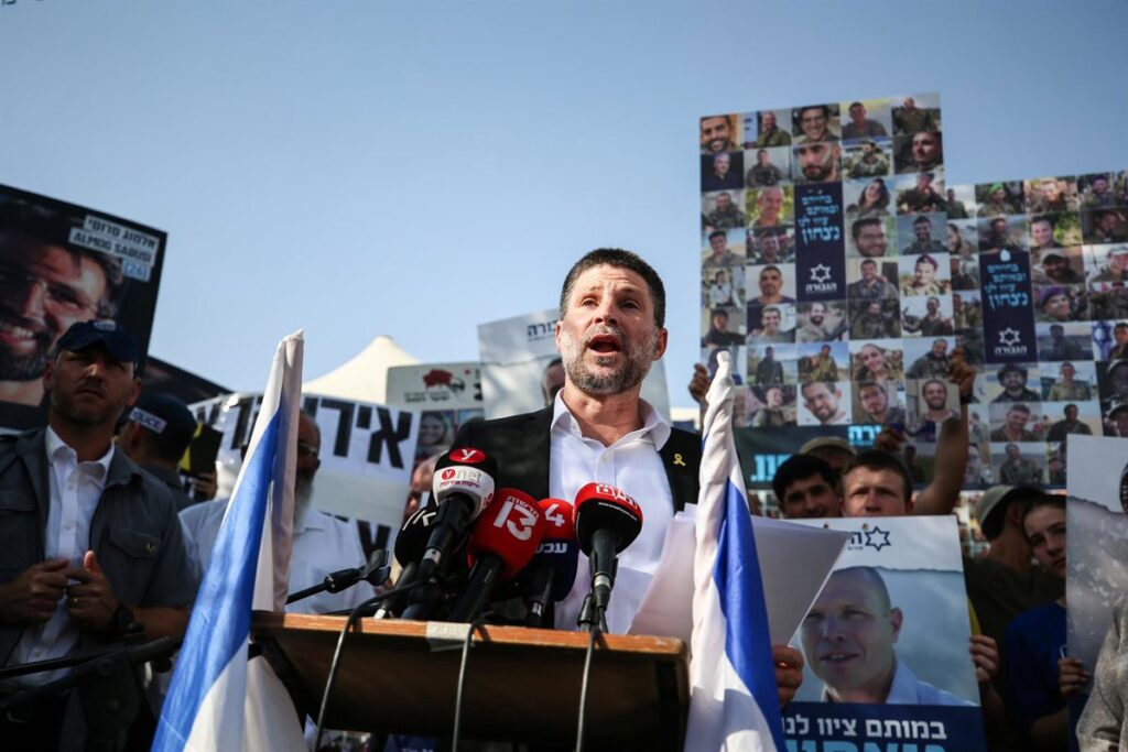 Smotrich aboga por "matar la idea de un estado palestino" porque "es o ellos o nosotros"
