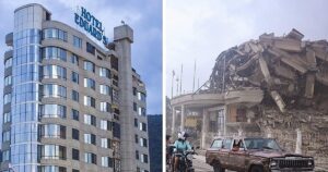 reducido a escombros tras el doble terremoto en Venezuela