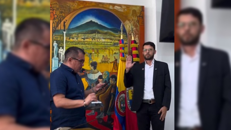 Edward Varón asumió como segundo vicepresidente del Concejo de Cúcuta