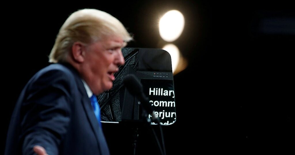 El operador del teleprónter de la Casa Blanca ganó más de 100.000 dólares apostando a los discursos de Trump
