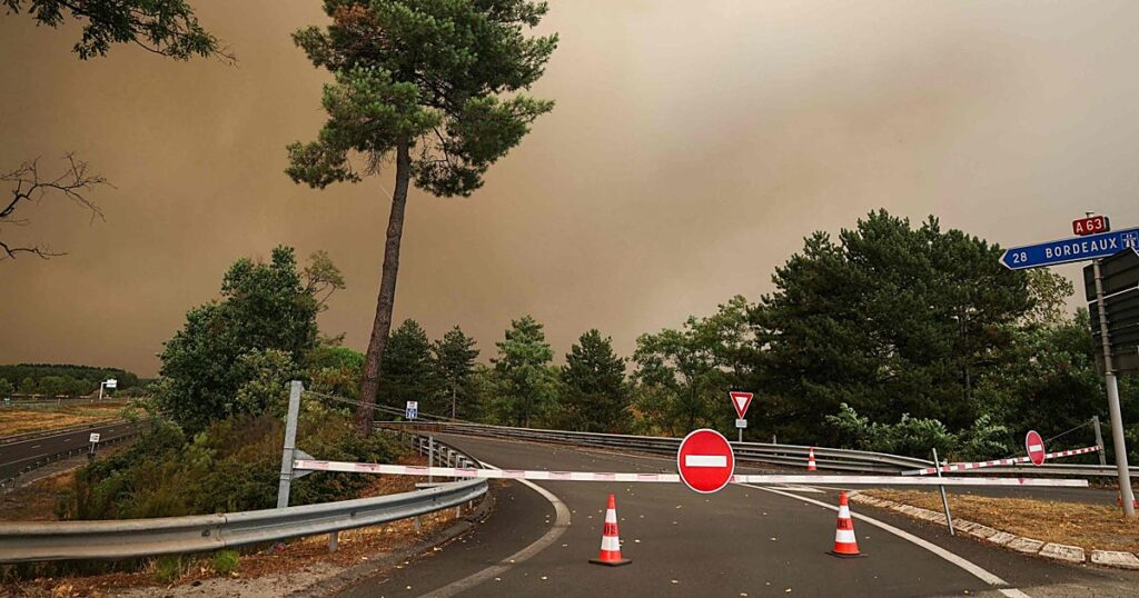 Francia reabre la A63 mientras el megaincendio «sigue estable» en Gironda