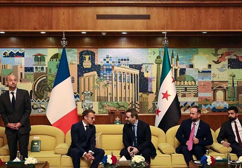 Macron se convierte en el primer líder occidental en viajar a Siria y reunirse allí con Al Sharaa