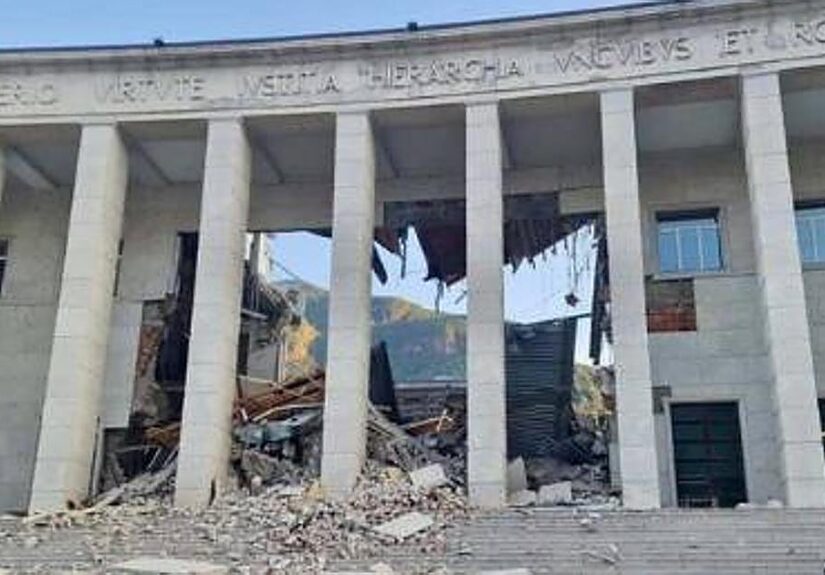 Parte del Tribunal de Bolzano se derrumba después de unas obras de mantenimiento