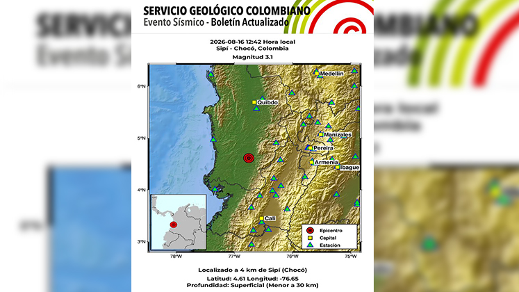 Así avanza la actividad sísmica en Chocó tras el terremoto del 10 de agosto en Colombia