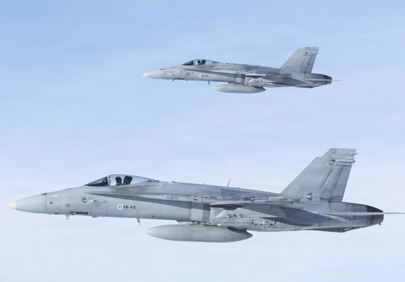 Dos aviones de combate españoles de la OTAN derriban un dron que violaba el espacio aéreo de Rumanía