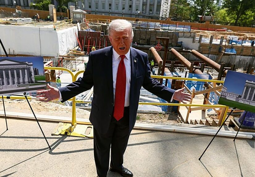 El Supremo permite que sigan las obras de la polémica sala de fiestas de Trump en la Casa Blanca