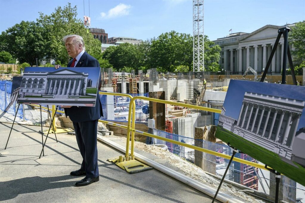 El Tribunal de Apelaciones sentencia que Trump debe pedir permiso al Congreso para remodelar la Casa Blanca