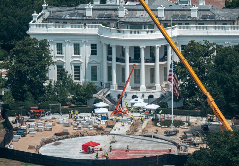 El presidente del Supremo autoriza que continúen las obras del salón de baile de la Casa Blanca