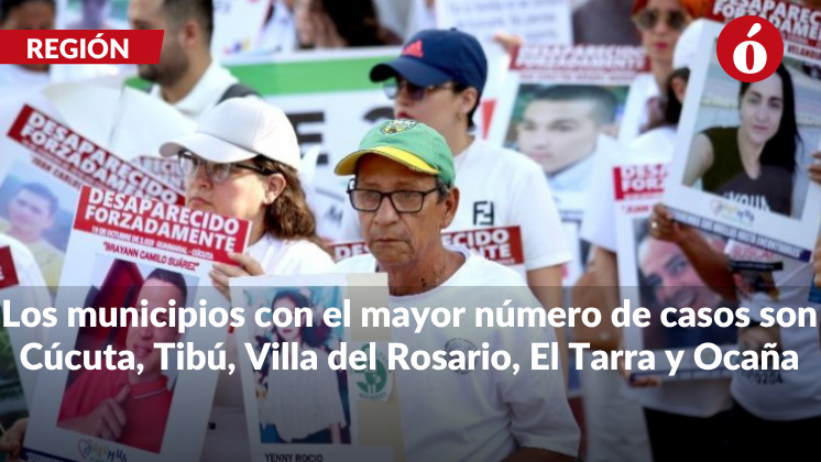 Norte de Santander, entre los cinco departamentos con más casos de desaparición forzada en 15 años