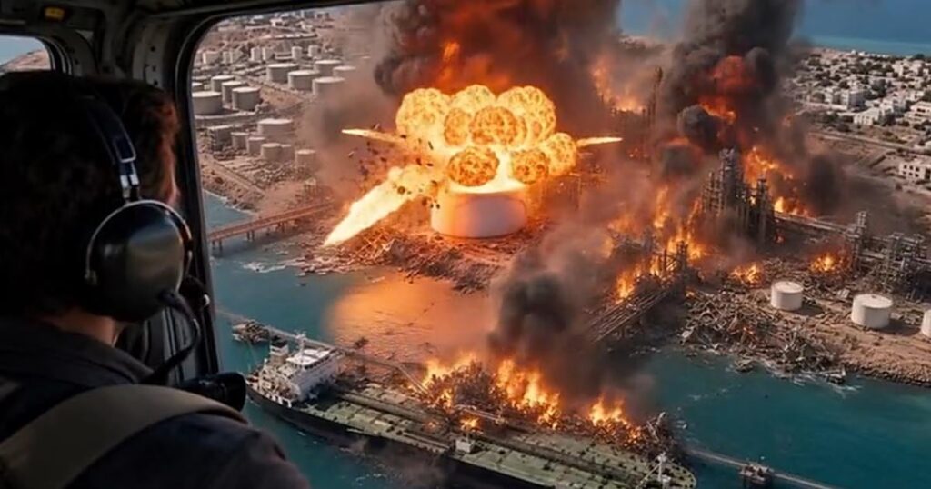 Trump publica un vídeo generado con IA que muestra la destrucción de la isla iraní de Jarg