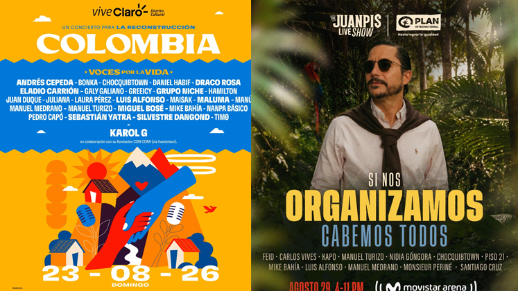 conciertos que se unen por las víctimas del terremoto