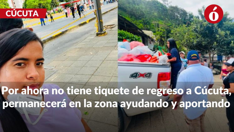 el voluntariado de una psicóloga cucuteña con los damnificados del terremoto en Cali
