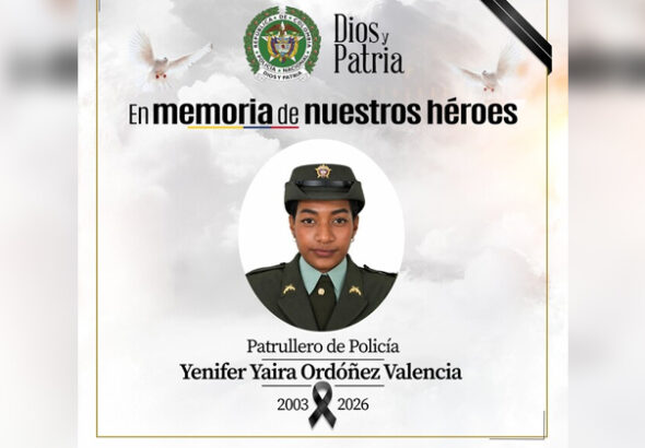47 mil mujeres policías rindieron homenaje a patrullera asesinada en Nariño