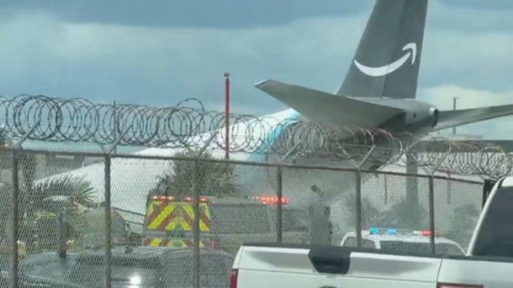 Avión de Prime Air se salió de la pista en el aeropuerto de Miami
