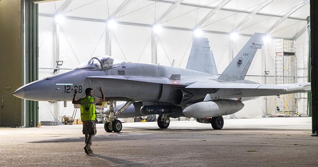 Dos F-18 españoles intervienen en Rumanía ante una potencial amenaza de drones rusos