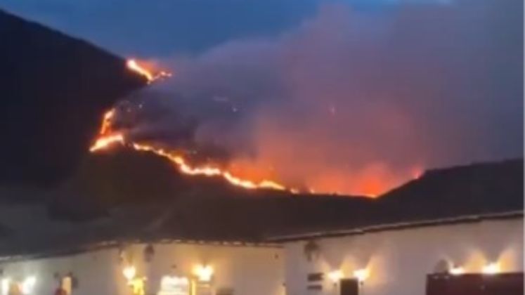 Incendio forestal en Villa de Leyva no da tregua y piden apoyo de la UNGRD