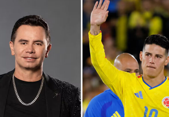 Jhonny Rivera reveló la historia detrás de la camiseta que le regaló James Rodríguez