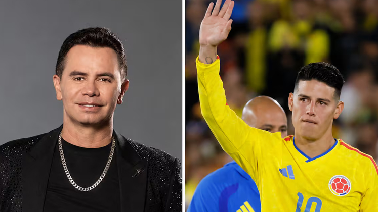 Jhonny Rivera reveló la historia detrás de la camiseta que le regaló James Rodríguez