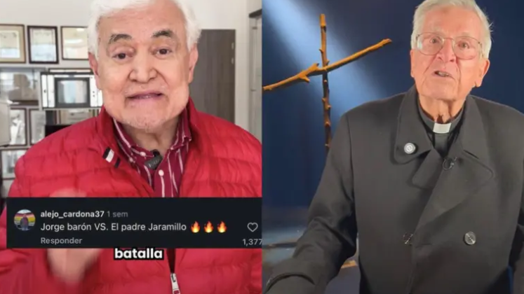 Jorge Barón retó al padre Diego Jaramillo a una batalla de aura: ya obtuvo respuesta