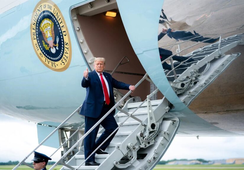 La Casa Blanca impide a los periodistas de CNN subir al Air Force One para cubrir a Trump en un viaje a Tennessee