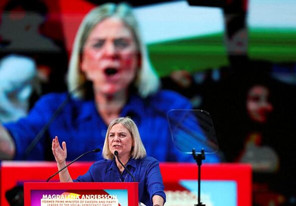 La socialdemócrata Andersson lidera las encuestas en Suecia por su mano dura con la inmigración