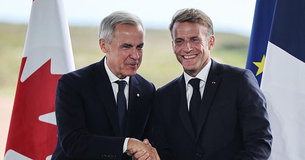 Macron y Carney reivindican la soberanía nacional en una visita cargada de simbolismo