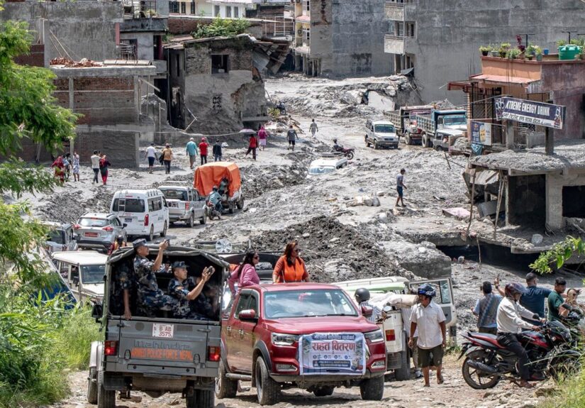 Nepal supera los 1.340 muertos por la riada en la frontera con China, con casi 5.000 desaparecidos