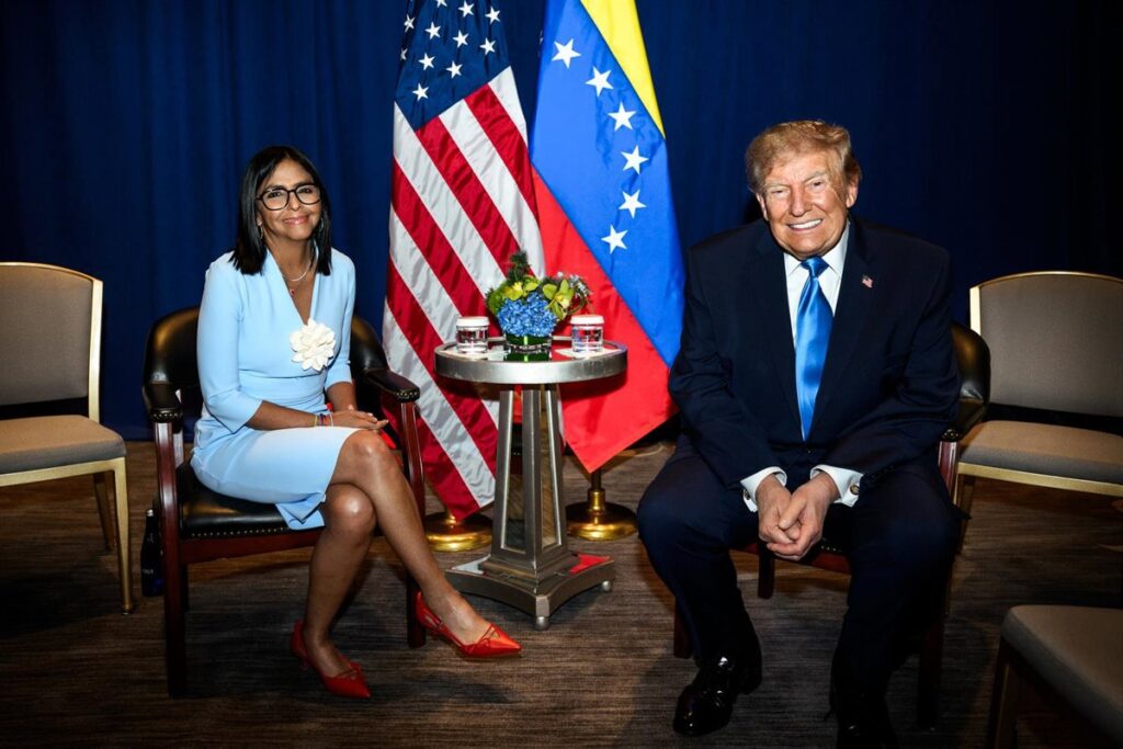 Rubio afirma que la reunión entre Trump y Delcy fue "breve" pero hablaron sobre economía y elecciones