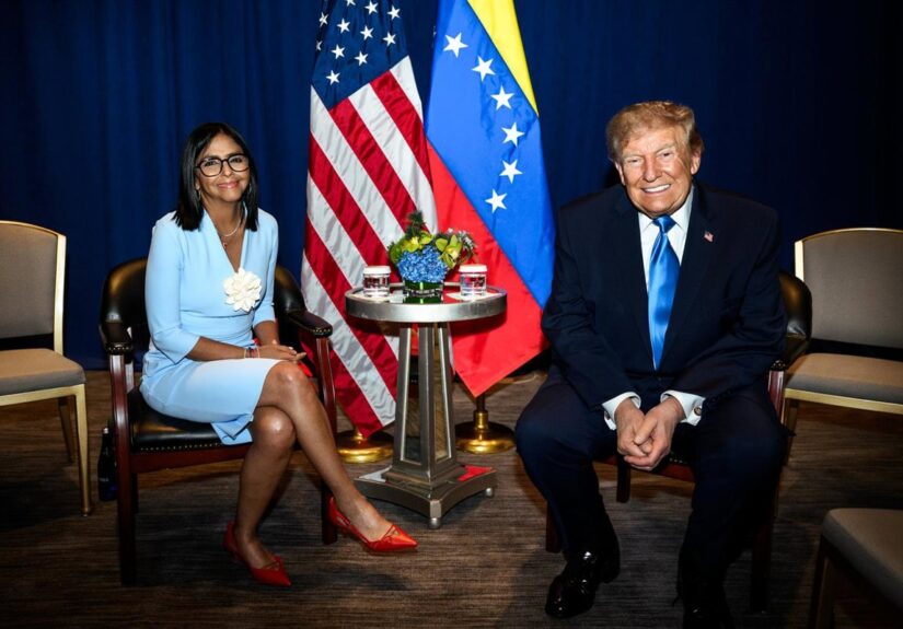 Rubio afirma que la reunión entre Trump y Delcy fue "breve" pero hablaron sobre economía y elecciones