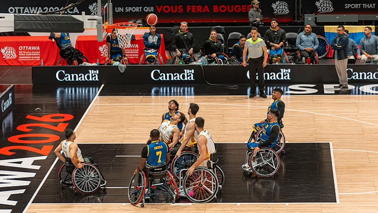 Selección Colombia de BSR se estrenó con derrota en el Mundial, al caer 83-54 ante España