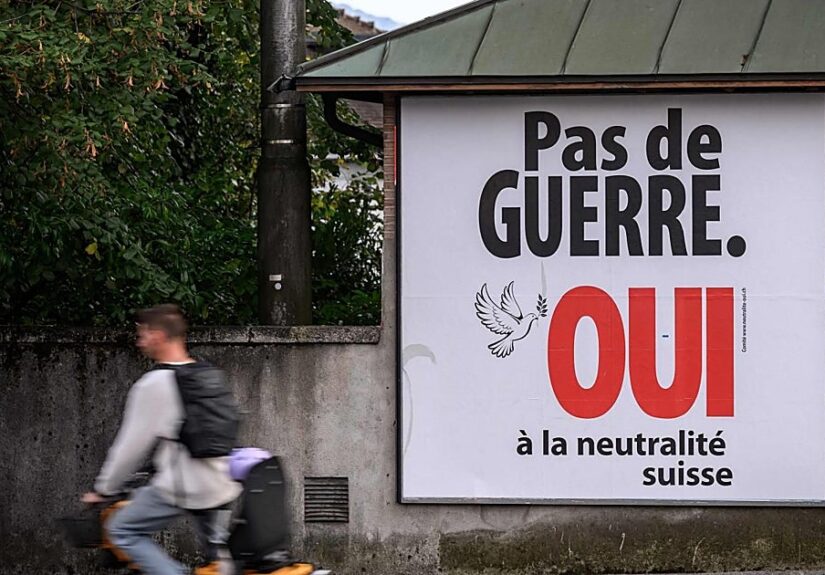 Suiza vota en referéndum ser aún más neutra
