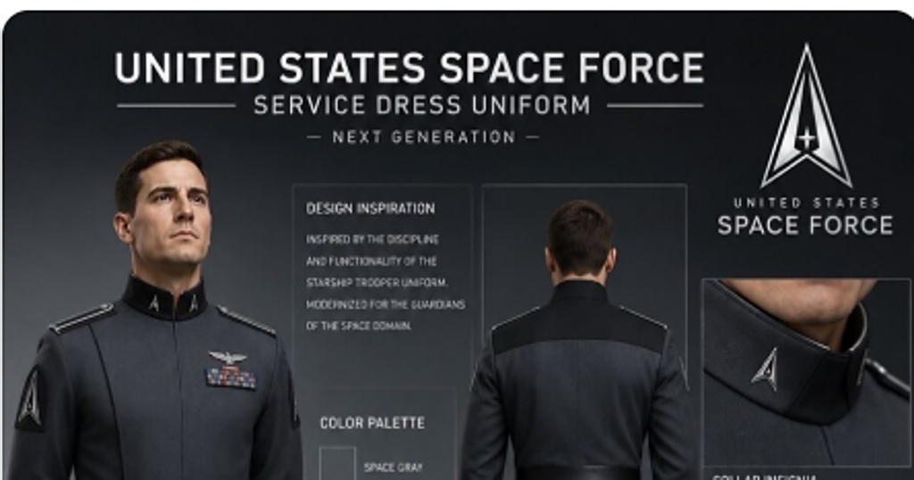 Trump muestra el uniforme de la Fuerza Espacial de EE.UU. y recibe numerosas críticas por su parecido con un traje nazi