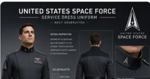 Trump muestra el uniforme de la Fuerza Espacial de EE.UU. y recibe numerosas críticas por su parecido con un traje nazi