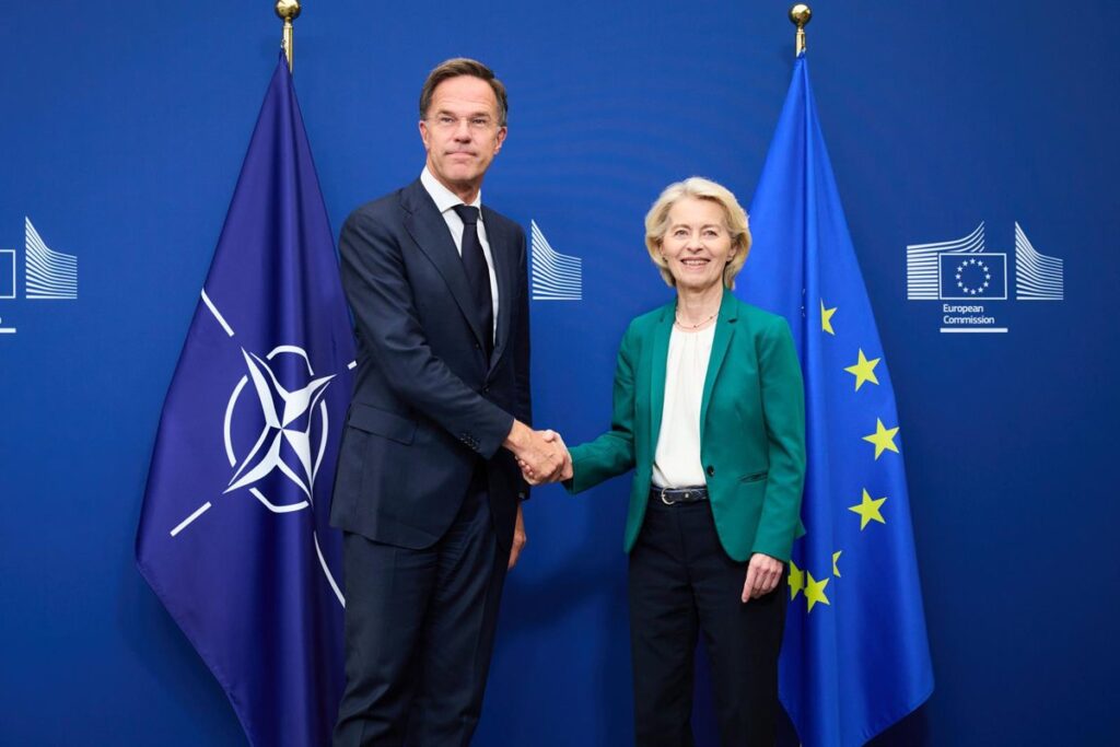 Von der Leyen y Rutte respaldan a Alemania y amenazan a Rusia con "más presión" ante el ataque en Leipzig