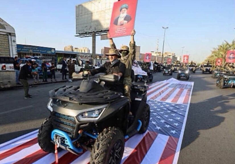 Irak investiga un acto de ultraje a la bandera de EEUU durante un desfile de milicias proiraníes