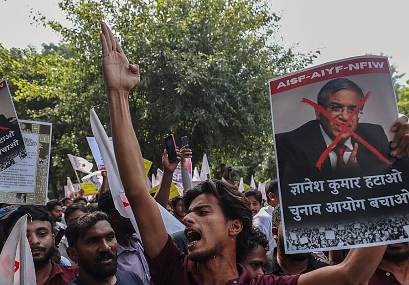 Las 'cucarachas' de la India exigen la dimisión del presidente de la Comisión Electoral por presuntas irregularidades